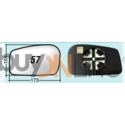 SQ033300 VETRO CON PIASTRA