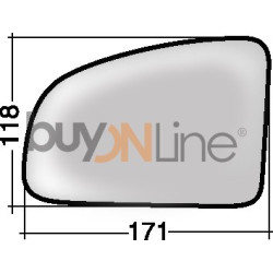 SQ051100 VETRO CON PIASTRA