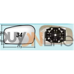 SQ057300 VETRO CON PIASTRA
