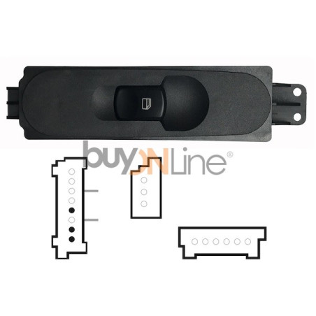 YY018000 PULSANTIERA ALZACRISTALLI