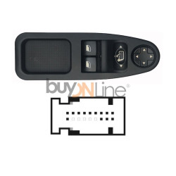 YY038000 PULSANTIERA ALZACRISTALLI