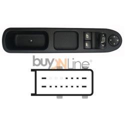 YY042000 PULSANTIERA ALZACRISTALLI