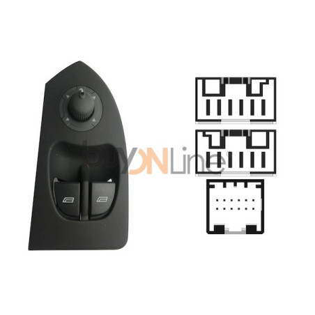 YY052000 PULSANTIERA ALZACRISTALLI