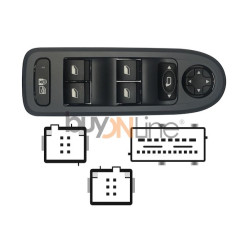 YY058000 PULSANTIERA ALZACRISTALLI