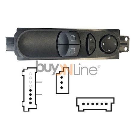 YY060000 PULSANTIERA ALZACRISTALLI