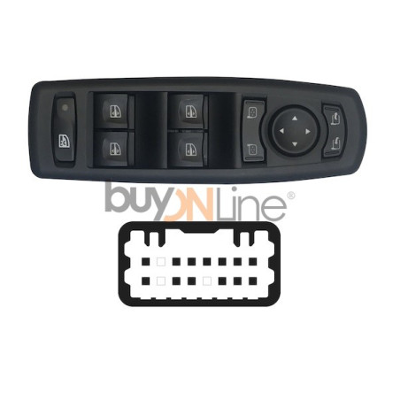 YY064000 PULSANTIERA ALZACRISTALLI