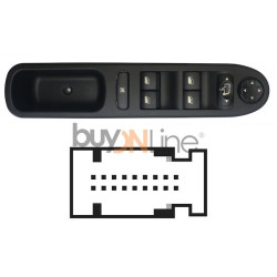 YY068000 PULSANTIERA ALZACRISTALLI