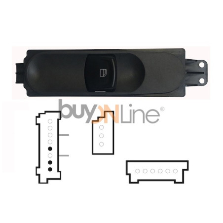 YY076000 PULSANTIERA ALZACRISTALLI