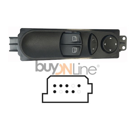 YY080000 PULSANTIERA ALZACRISTALLI