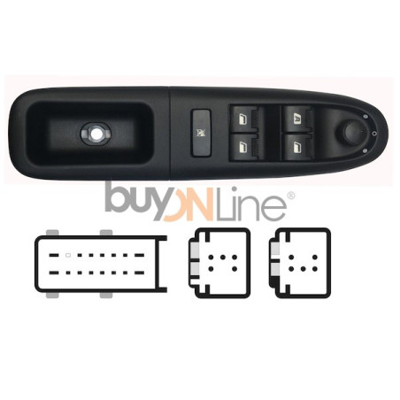 YY082000 PULSANTIERA ALZACRISTALLI