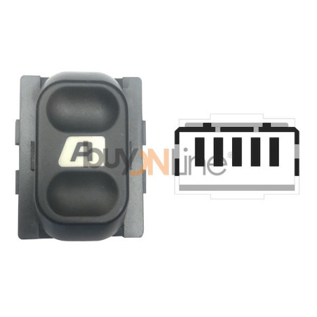 EC046000 INTERRUTTORE ALZACRISTALLI