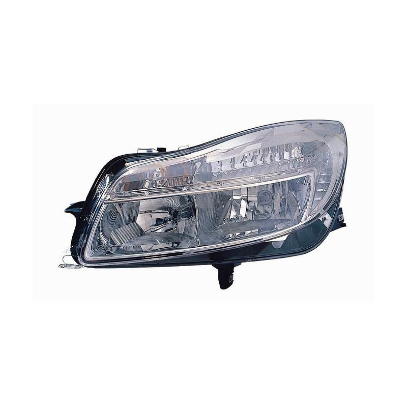 PROIETTORE DESTRO CON PARABOLA CROMATA CON MOTORE OPEL INSIGNIA 0108  0113