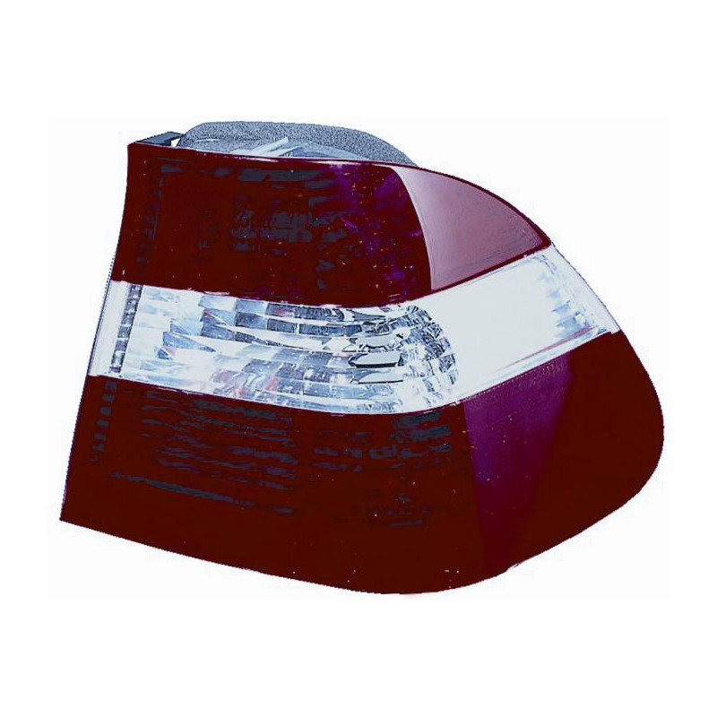 FANALE POSTERIORE SINISTRO SENZA PORTALAMPADA BIANCOROSSO ESTERNO BMW SERIES 3 E46 SDN 0102  0105, BMW SERIES 3 E46 SDN 0199  0