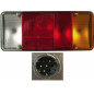 FANALE POSTERIORE DESTRO CON PORTALAMPADA CONNETTORE CENTRALE IVECO DAILY 0100  0107