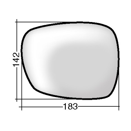 VETRO CON PIASTRA DESTRO TERMICO BMW X1 E84 0109  0113, BMW X3 F25 0111  0114, BMW X3 F25 0114  0117