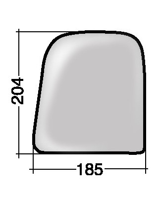 VETRO CON PIASTRA SINISTRO IVECO DAILY 0107  0111