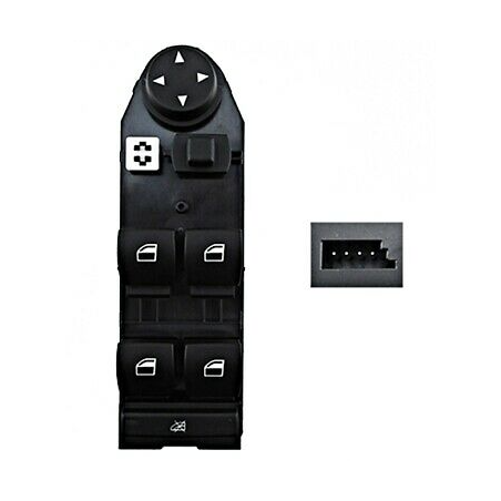 BLOCCO COMANDI ALZACRISTALLIRETROVISORI PORTA ANTERIORE SINISTRA 4 PIN 4 INTERRUTTORI BLOCCO FINESTRINI BMW SERIES 5 E60E61 010