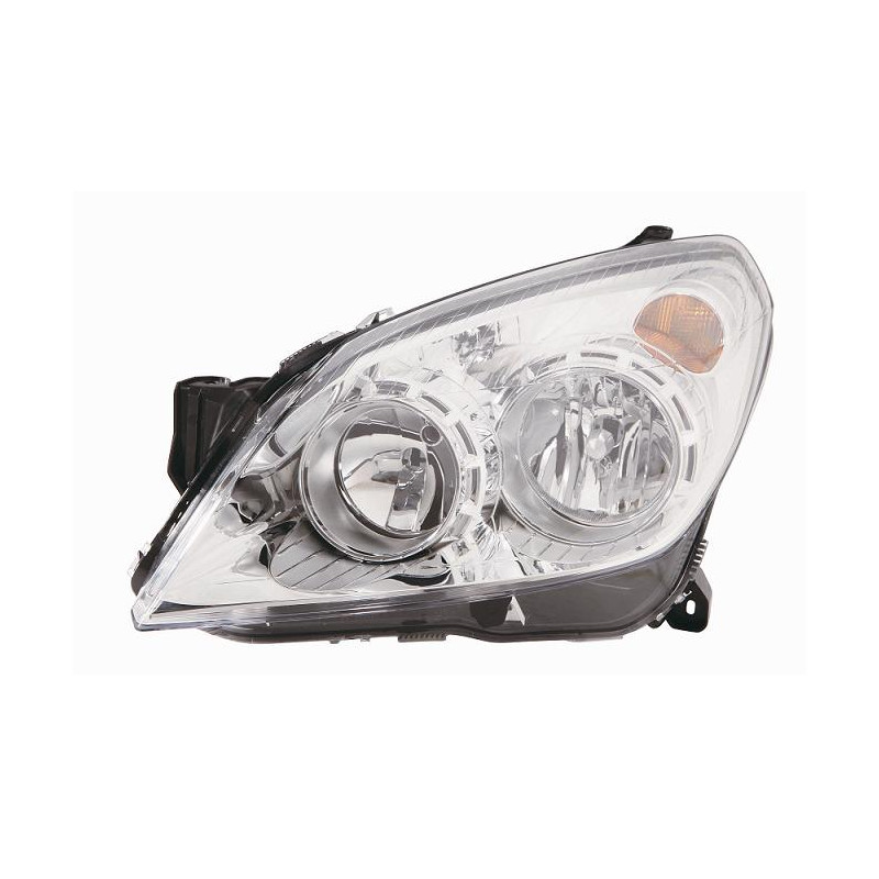 PROIETTORE SINISTRO CON PARABOLA CROMATA OPEL ASTRA H A04 0104  0110 VERS 2007