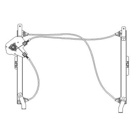 ALZACRISTALLO MECCANISMO ANTERIORE DESTRO 3 PORTE MINI CABRIO R52 0104  0108, MINI CABRIO R57 0108  0110 VERS 2008 , MINI CABRI