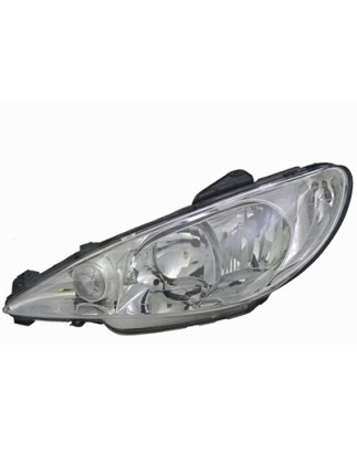 PROIETTORE SINISTRO MODELLO VALEO PEUGEOT 206 2A2C2D2E2K 0198  0109 VERS 2006