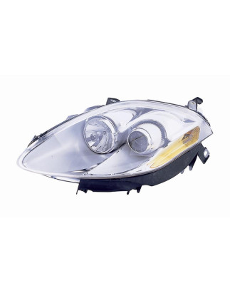 PROIETTORE SINISTRO CON PARABOLA CROMATA FIAT BRAVO 198 0107  0114 VERS 2010