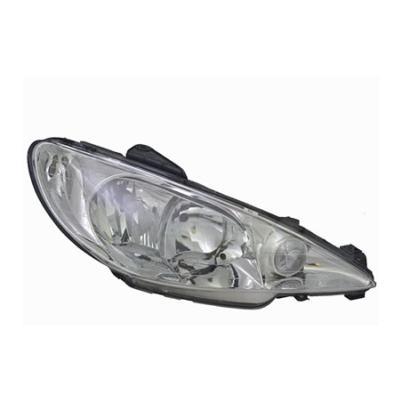 PROIETTORE DESTRO MODELLO VALEO PEUGEOT 206 2A2C2D2E2K 0198  0109 VERS 2006