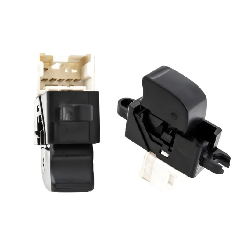 INTERRUTTORE ALZACRISTALLI PORTA ANTERIORE DESTRA 6 PIN 1 INTERRUTTORE CON CONNETTORE BIANCO NISSAN ALMERA HB N16 0100  0106, N