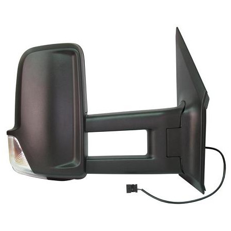 RETROVISORE ELETTRICO SINISTRO BRACCIO LUNGO NERO TERMICO CON FANALINO INTEGRATO MERCEDES-BENZ SPRINTER 208408 W906 0106  0113 