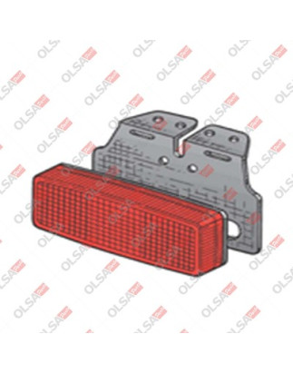 FANALE INGOMBRO ROSSO CON STAFFA