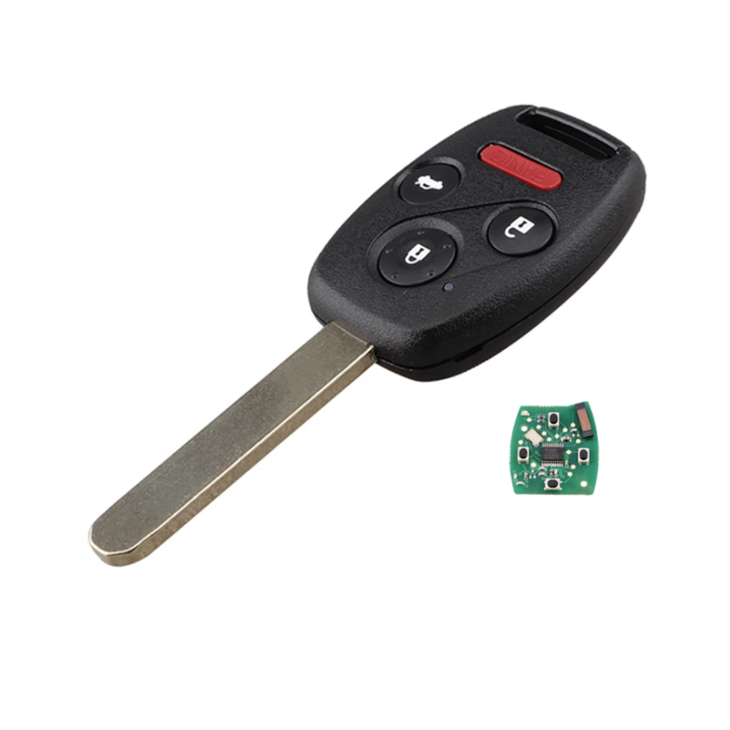 GUSCIO CHIAVE COMPLETO CON CHIP ID46 TIPO FREQUENZA: 3138MHZ TASTO APERTURA TASTO CHIUSURA TASTO PORTELLONE TASTO ANTIPANICO HO