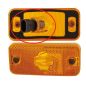 FANALE LATERALE DESTROSINISTRO SENZA PORTALAMPADA ARANCIO CCONNETTORE OVALE CITROEN e JUMPER 0120  0123, CITROEN JUMPER 0106  0