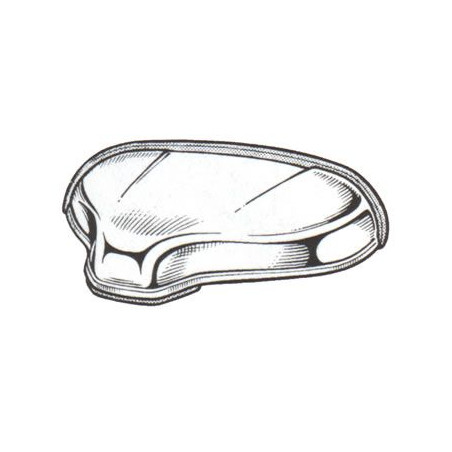 FANALE TARGA CROMATO IN PLASTICA FIAT 500 F  L  R 0365  0975