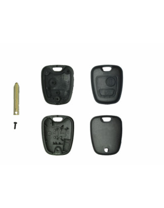 GUSCIO CHIAVE NERO 2 TASTI: CON VITE TASTO APERTURA TASTO CHIUSURA LAMA SX9 CITROEN BERLINGO 0102  0108, CITROEN BERLINGO 0108 