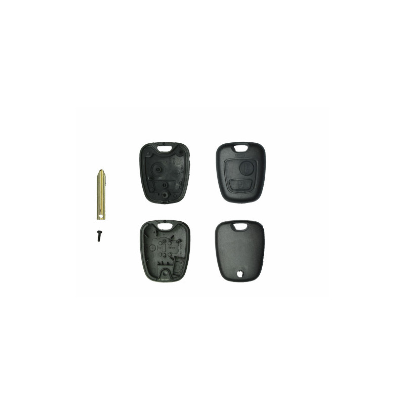 GUSCIO CHIAVE NERO 2 TASTI: CON VITE TASTO APERTURA TASTO CHIUSURA LAMA SX9 CITROEN BERLINGO 0102  0108, CITROEN BERLINGO 0108 
