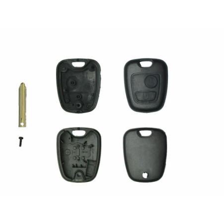 GUSCIO CHIAVE NERO 2 TASTI: CON VITE TASTO APERTURA TASTO CHIUSURA LAMA SX9 CITROEN BERLINGO 0102  0108, CITROEN BERLINGO 0108 
