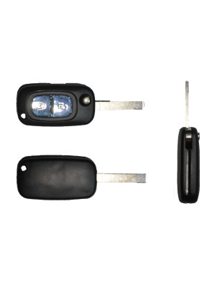 GUSCIO CHIAVE NERO 2 TASTI: TASTO APERTURA TASTO CHIUSURA LAMA VA2 RENAULT CLIO 0106  0109, RENAULT KANGOO 0103  0108, RENAULT 