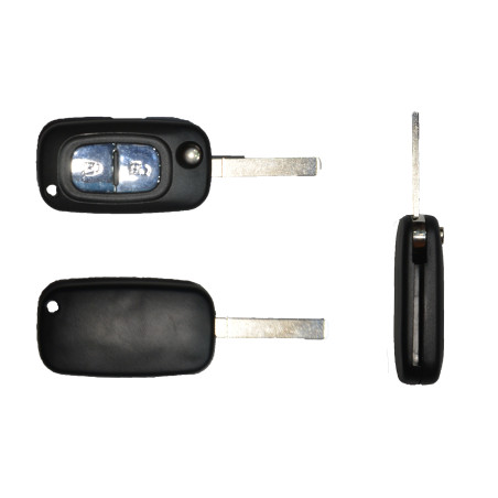 GUSCIO CHIAVE NERO 2 TASTI: TASTO APERTURA TASTO CHIUSURA LAMA VA2 RENAULT CLIO 0106  0109, RENAULT KANGOO 0103  0108, RENAULT 