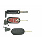 GUSCIO CHIAVE NERO CON TASTI ROSSI 3 TASTI: TASTO APERTURA TASTO CHIUSURA TASTO PORTELLONE LAMA SIP22 ALFA ROMEO GIULIETTA 0110