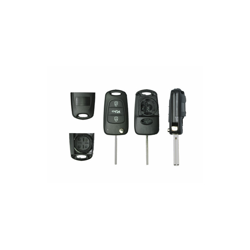 GUSCIO CHIAVE NERO 3 TASTI: SCRITTA RIO TASTO APERTURA TASTO CHIUSURA TASTO PORTELLONE LAMA TOY49 KIA PICANTO 0108  0111, KIA R
