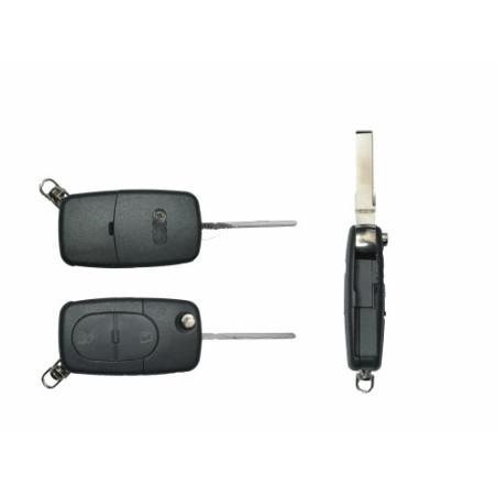 GUSCIO CHIAVE NERO 2 TASTI: BATTERIA 2032 TASTO APERTURA TASTO CHIUSURA LAMA HU66 AUDI A3 0103  0108, AUDI A3 0108  011  AUDI A