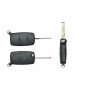 GUSCIO CHIAVE NERO 2 TASTI: BATTERIA 2032 TASTO APERTURA TASTO CHIUSURA LAMA HU66 AUDI A3 0103  0108, AUDI A3 0108  011  AUDI A