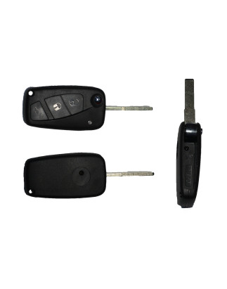 GUSCIO CHIAVE NERO 3 TASTI: VANO BATTERIA LATERALE TASTO APERTURA TASTO CHIUSURA TASTO PORTELLONE LAMA SIP22 FIAT PANDA 0103  0