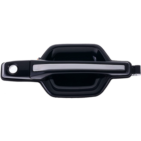 MANIGLIA ESTERNA NERA CON INSERTO CROMATO ANTERIORE SINISTRO MITSUBISHI PAJERO 0101  0107, MITSUBISHI PAJERO 0107  011  MITSUBI