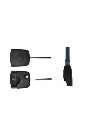 GUSCIO CHIAVE NERO 0 TASTI: SOLO PARTE SUPERIORE BOMBATA CHIP ID48 LAMA HU66 AUDI A3 0196  0103, AUDI A4 0100  0104, AUDI A6 01