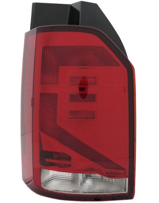 FANALE POSTERIORE DESTRO SENZA PORTALAMPADA BIANCO-ROSSO LED 1 PORTA VOLKSWAGEN TRANSPORTER T6 0115  0119 VERS2019 , VOLKSWAGEN