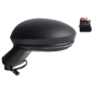 RETROVISORE ELETTRICO SINISTRO 7 PIN CALOTTA NERA TERMICO CON FANALINO INTEGRATO RENAULT CLIO 0119  0123