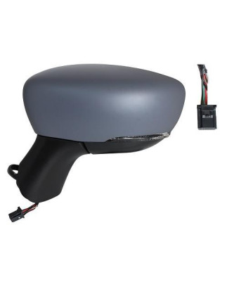 RETROVISORE ELETTRICO SINISTRO 9 PIN CON PRIMER TERMICO ASFERICO RICHIUDIBILE ELETTRICAMENTE CON FANALINO INTEGRATO RENAULT CAP