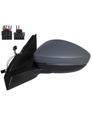 RETROVISORI ELETTRICO SINISTRO 12 PIN CON PRIMER TERMICO RICHIUDIBILE ELETTRICAMENTE CON FANALINO INTEGRATO CON LUCE DI CORTESI