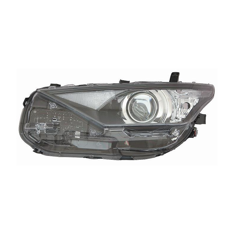 PROIETTORE SINISTRO A LED CON PARABOLA NERA CON LENTICOLARE TOYOTA AURIS E18 20152019