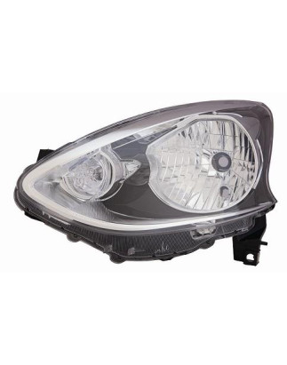 PROIETTORE DESTRO CON PARABOLA NERA NISSAN MICRA K13 20132017